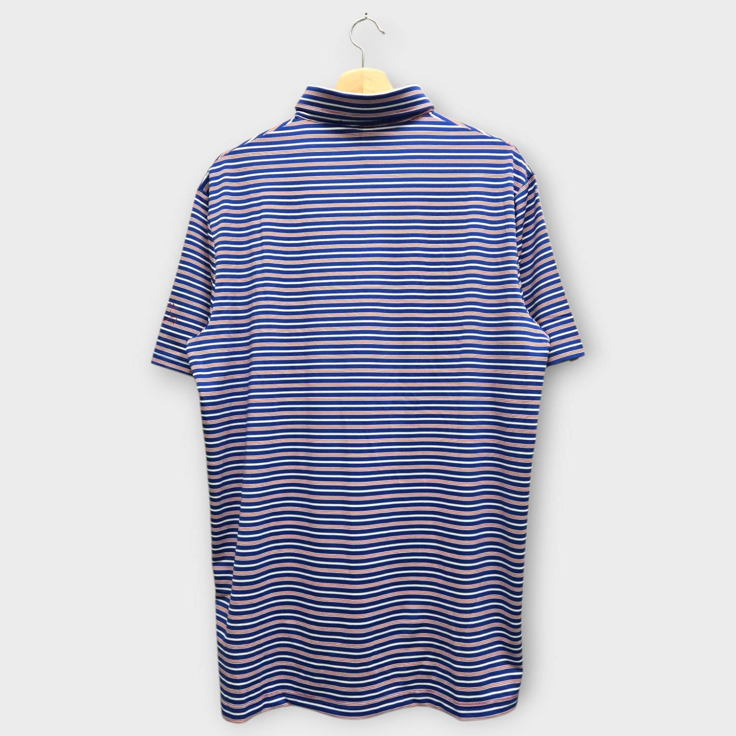 Ralph Lauren RLX Golf Men's Polo Shirt Stripe w/Logo (Multicolor) - Large