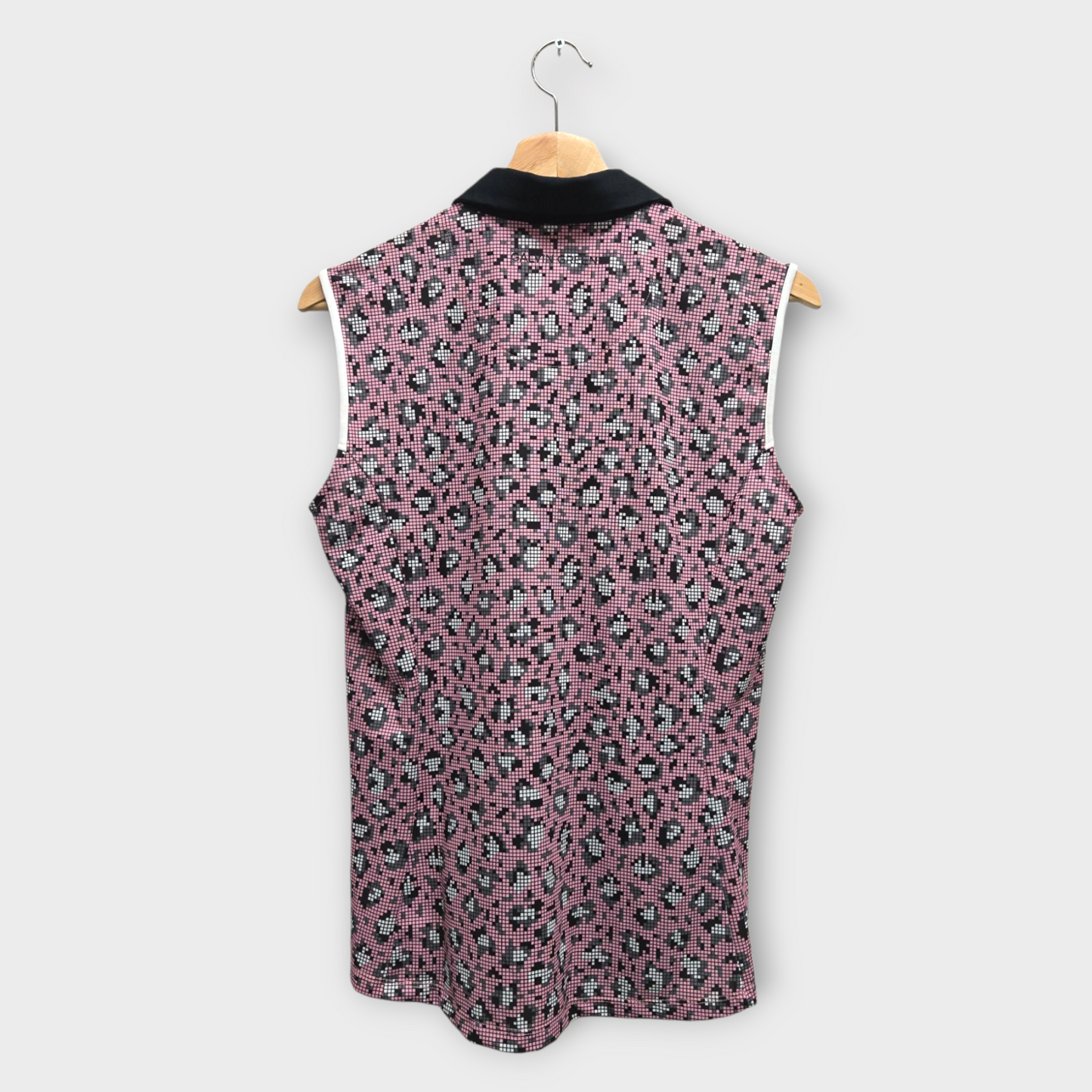 Galvin Green Golf Women's Polo Shirt Mila Sleeveless (Pink/Black) - Medium