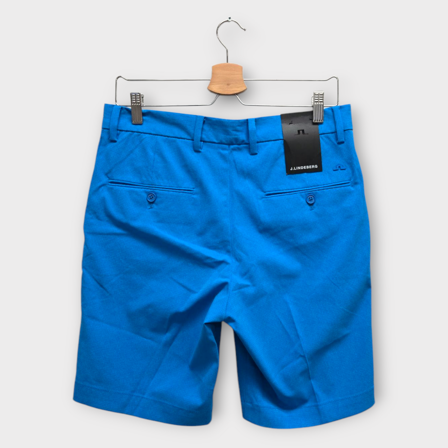 J.Lindeberg Golf Men's Shorts Vent Solid (Blue) - 30W