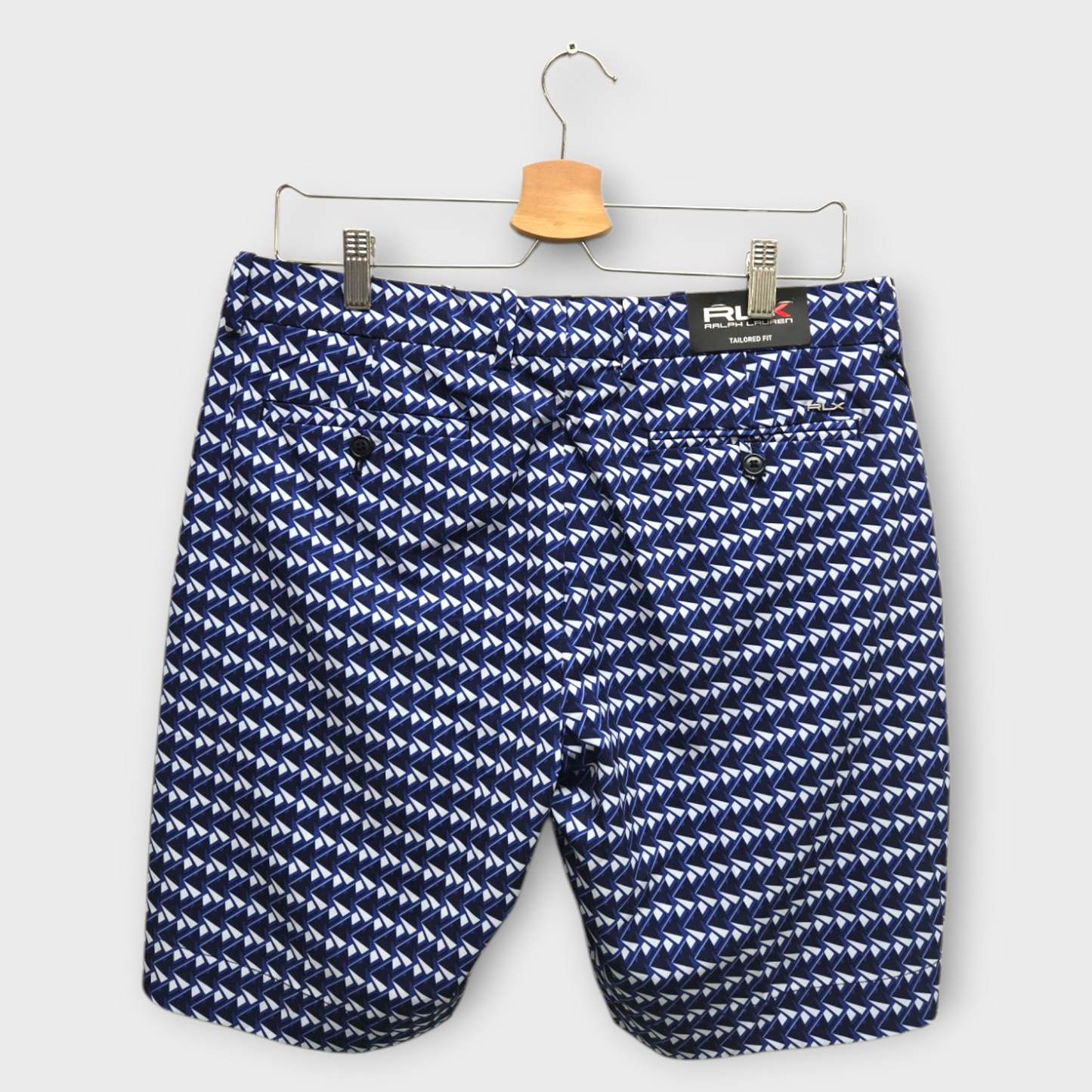 Ralph Lauren RLX Golf Men's Shorts Pattern Tailored Fit (Blue/White) - 32W