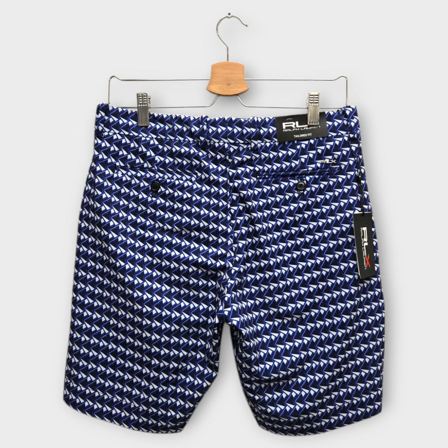 Ralph Lauren RLX Golf Men's Shorts Pattern Tailored Fit (Blue/White) - 30W