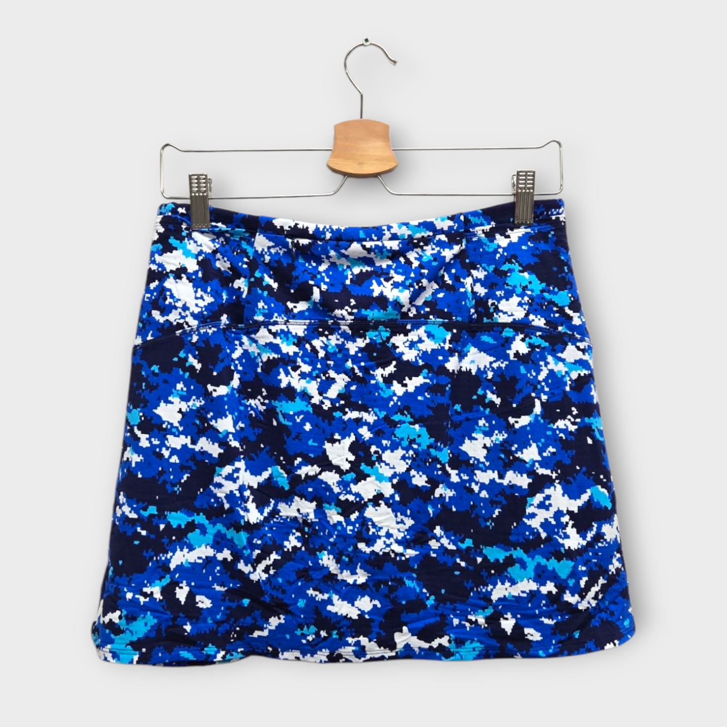 IBKUL Golf Women's Skort Print (Blue/Navy/White) - Small