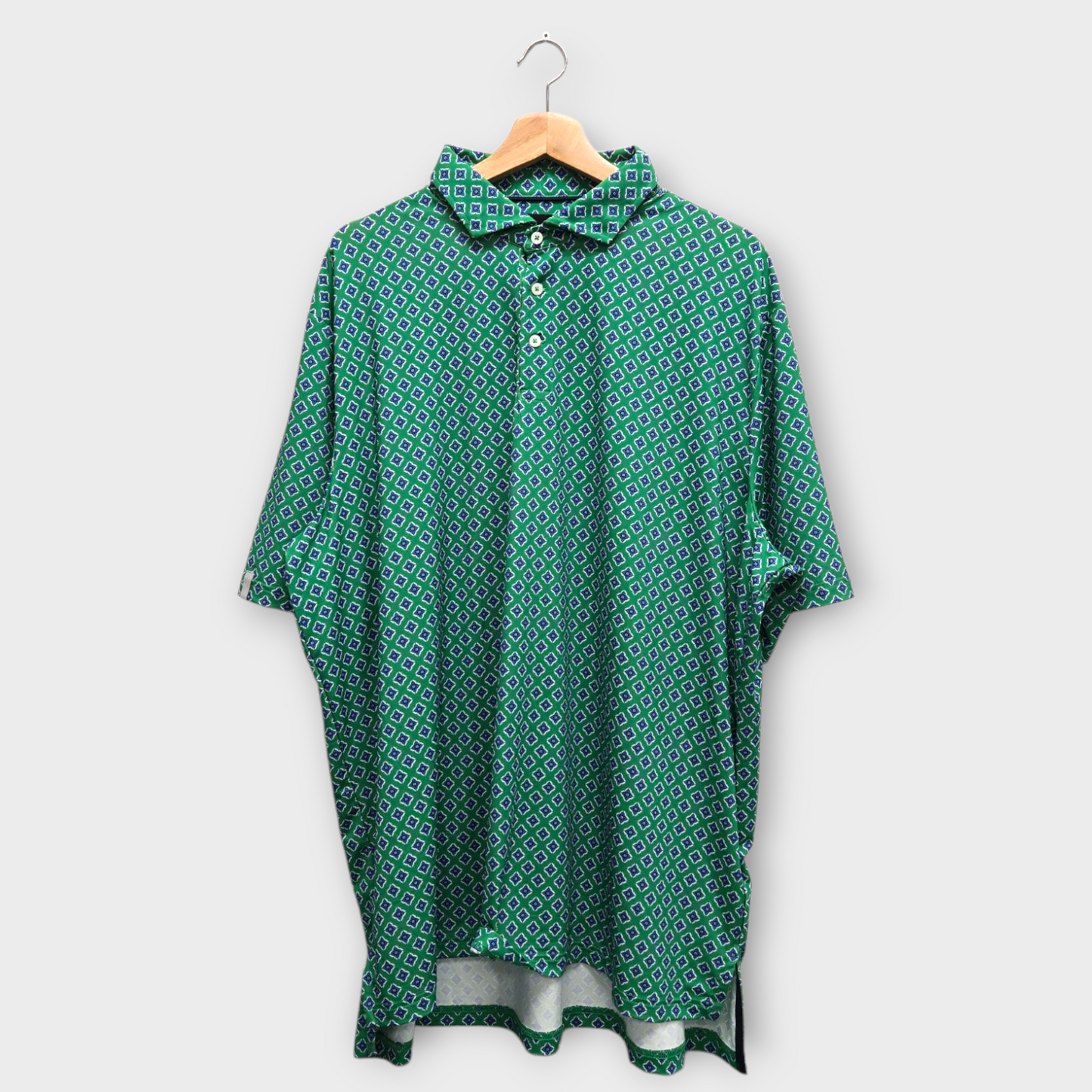 Ralph Lauren RLX Golf Men's Polo Shirt Pattern (Green/Blue) - 2X-Large
