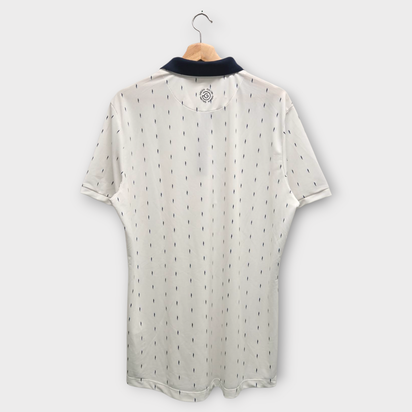 Galvin Green Golf Polo Shirt Men's Mayson (White/Navy) - X-Large