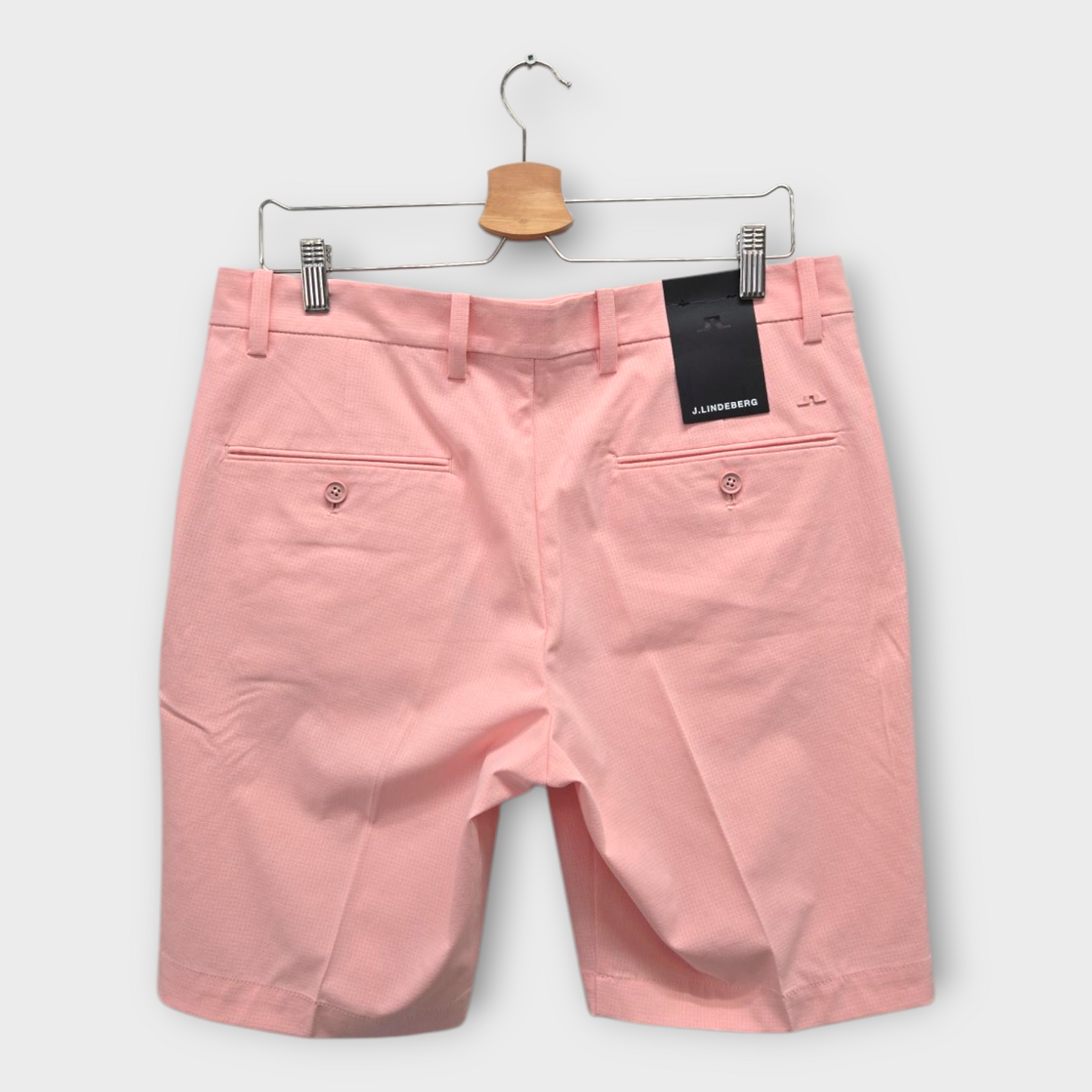 J.Lindeberg Golf Men's Shorts Vent Tight (Pink) - 32W