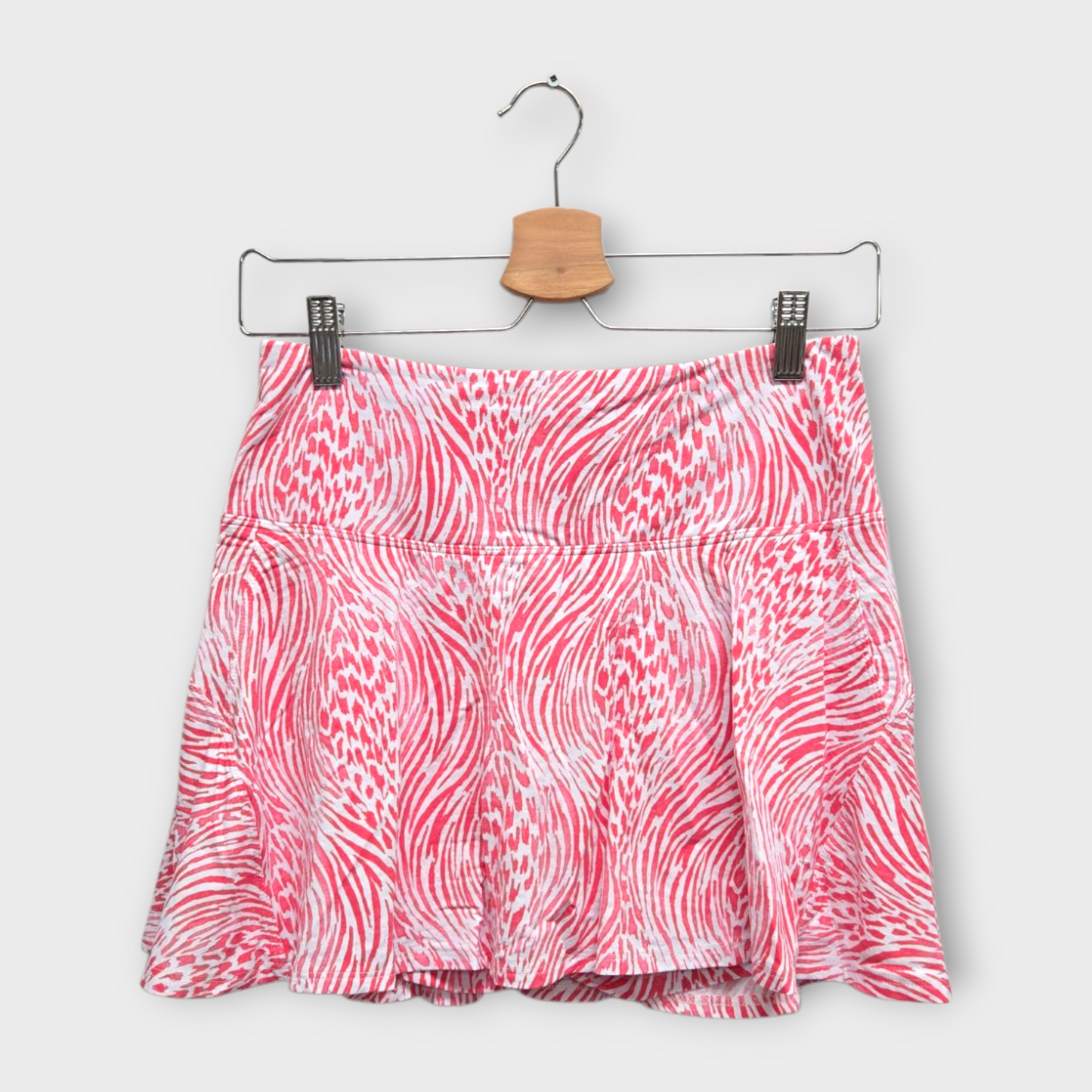 IBKUL Golf Women's Skort Print (Pink/White) - Small