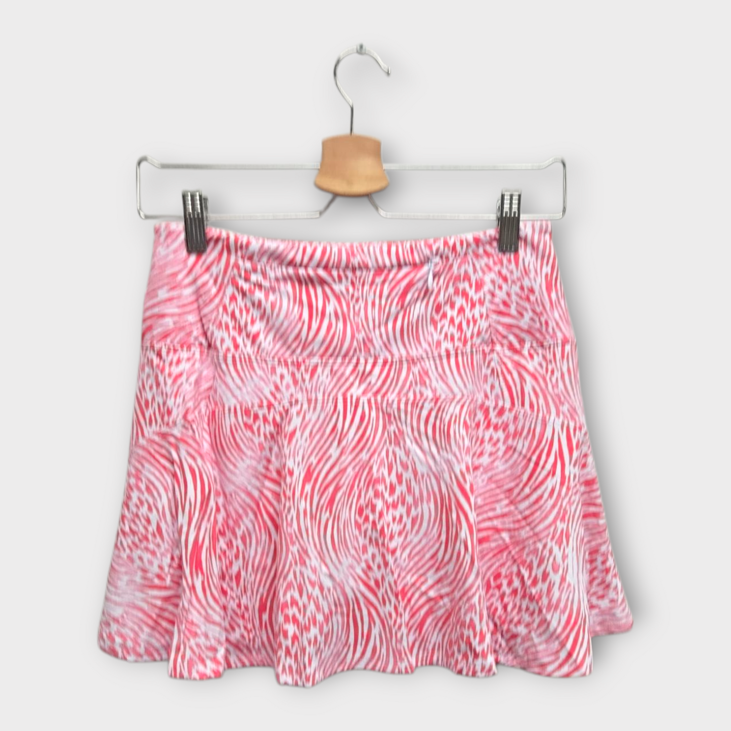IBKUL Golf Women's Skort Print (Pink/White) - Small