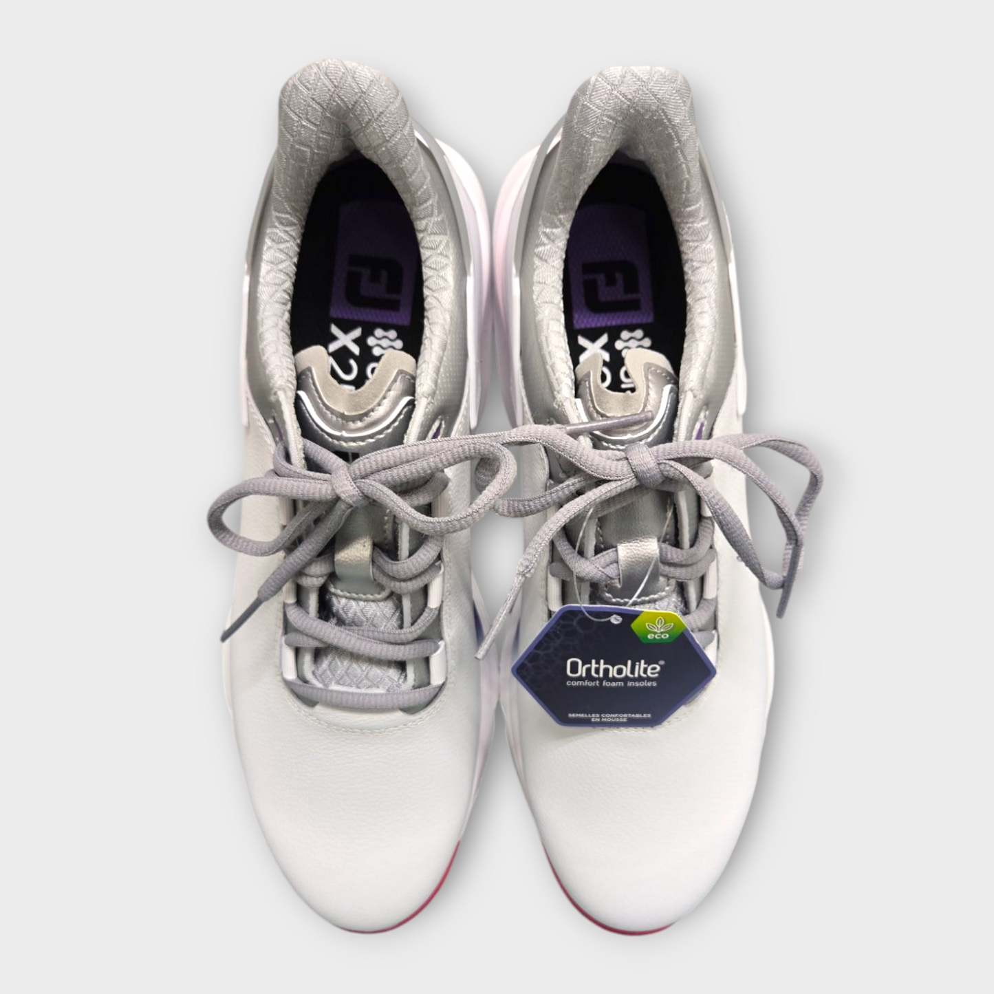 FootJoy Golf Women's Shoes Spikeless PRO/SLX (White/Purple) - US 9