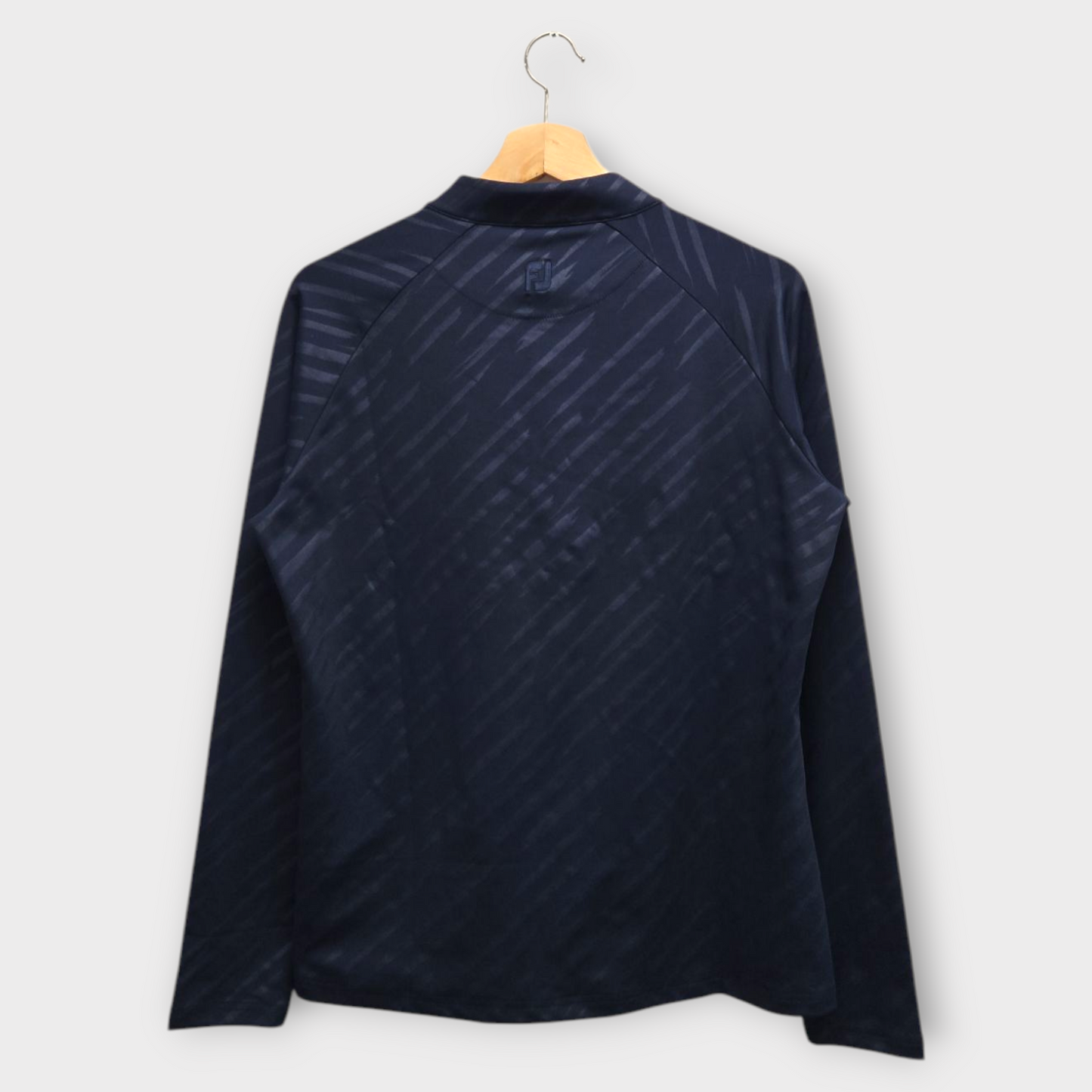 FootJoy Golf Women's Pullover 1/2 Zip Embossed (Navy) - Medium