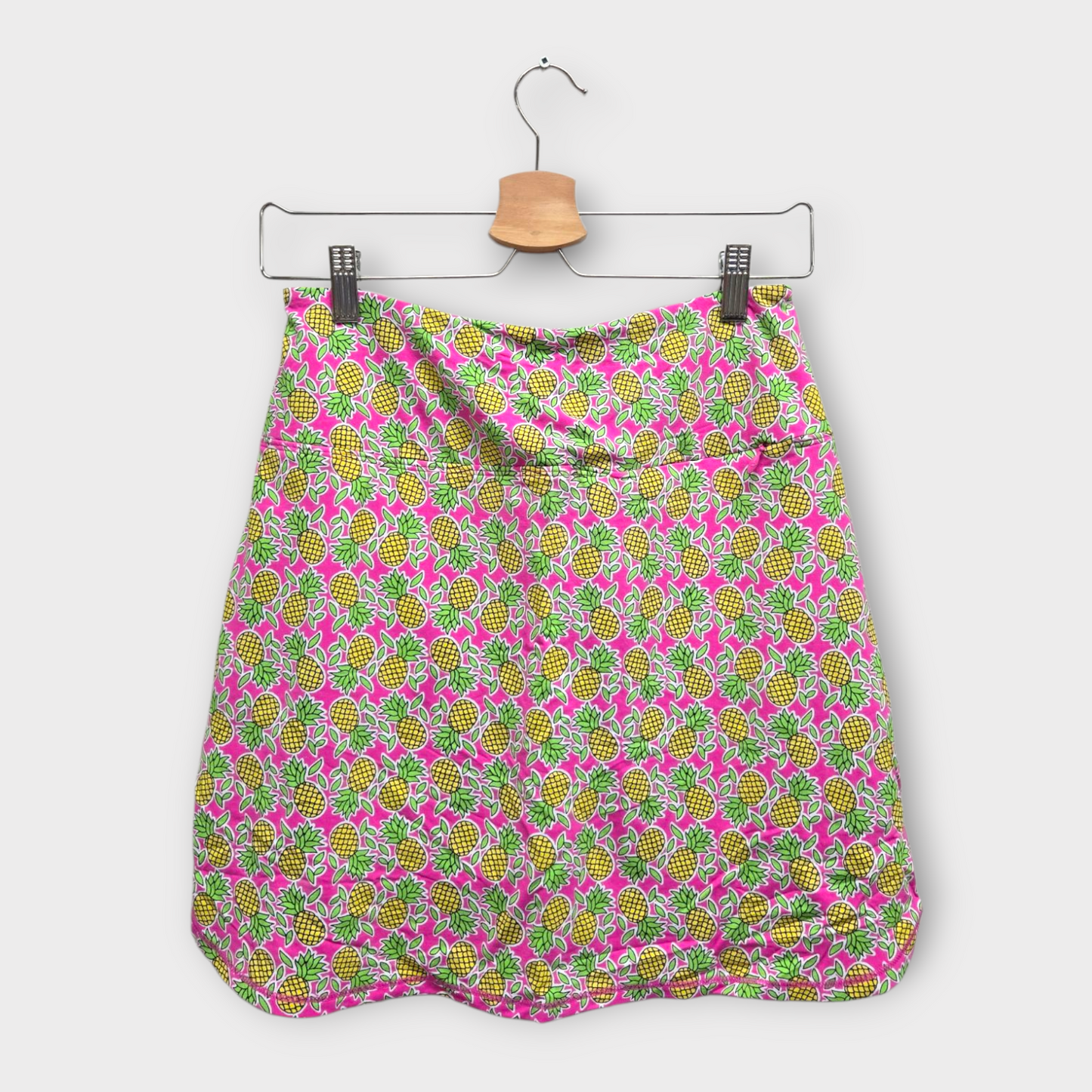 IBKUL Golf Women's Skort Pineapple Print (Pink/Green/Yellow) - Small