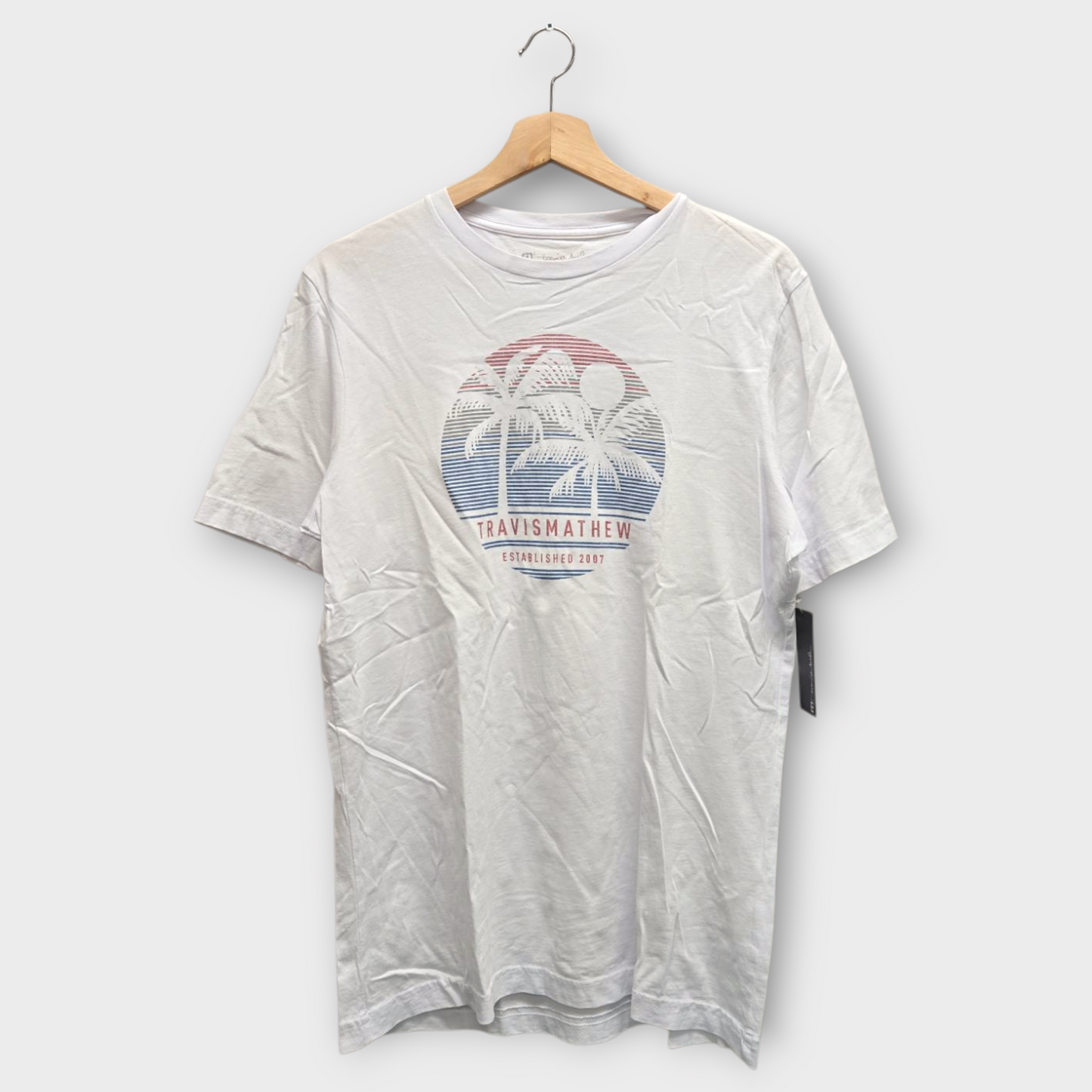 Travis Mathew Golf Men's Tee Shirt Concheros (White) - Medium
