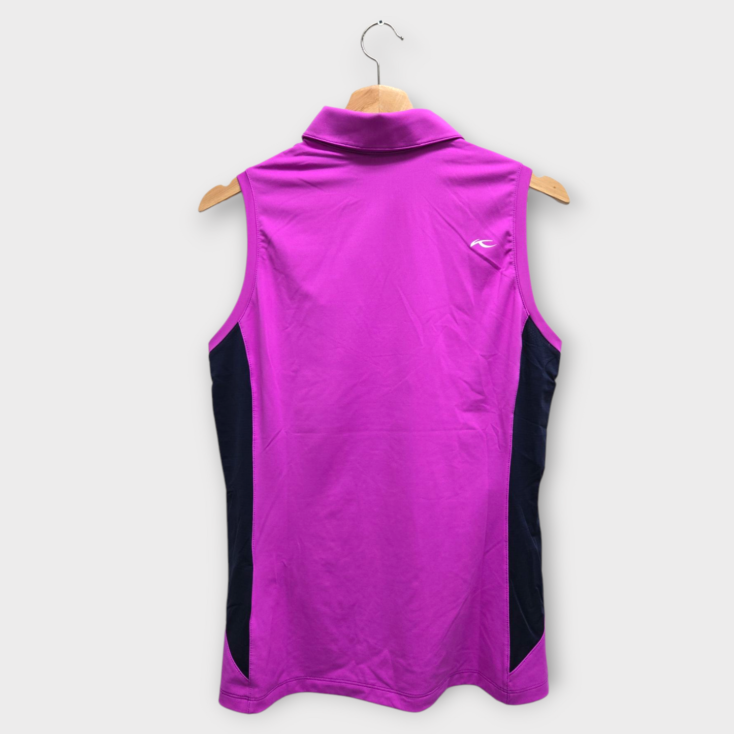 KJUS Golf Women's Polo Shirt Cool Recovery Sleeveless (Purple/Navy) - Medium
