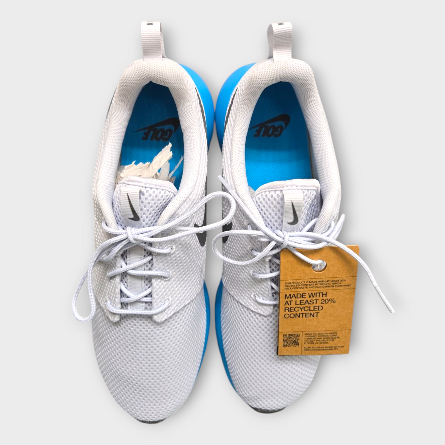 Nike Golf Men's Shoes Spikeless Roshe G Next Nature (Gray/Blue) - US 11