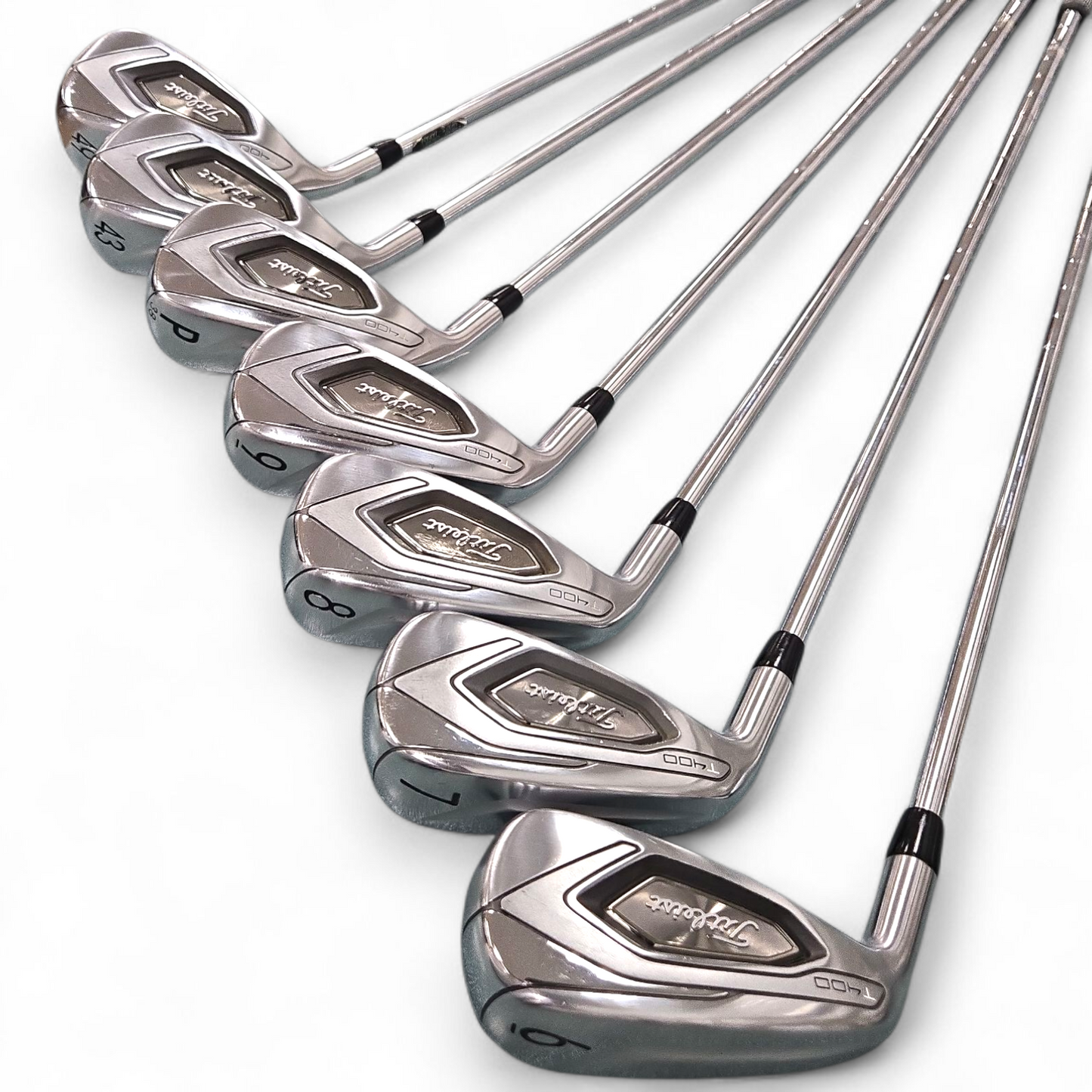 Titleist Golf T400 #6, 7, 8, 9, P, 43 & 49 R-Flex Left Handed Iron Set (Pre-owned)