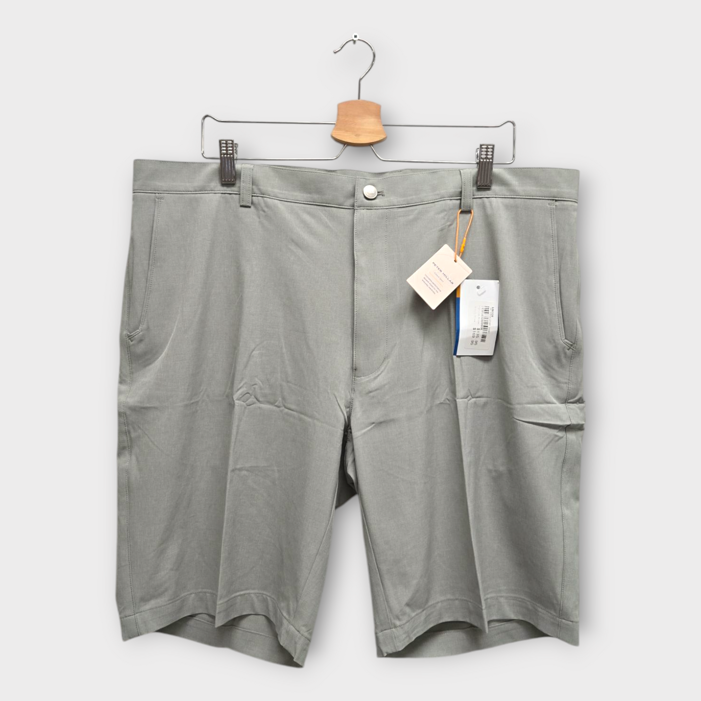 Peter Millar Golf Men's Shorts Solid (Gray) - US 40