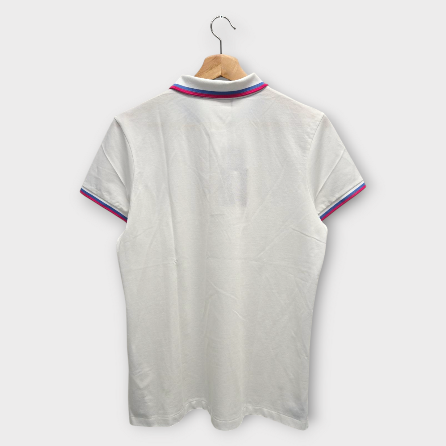 Ralph Lauren RLX Women's Polo Shirt Tailored Fit (White/Purple) - Large