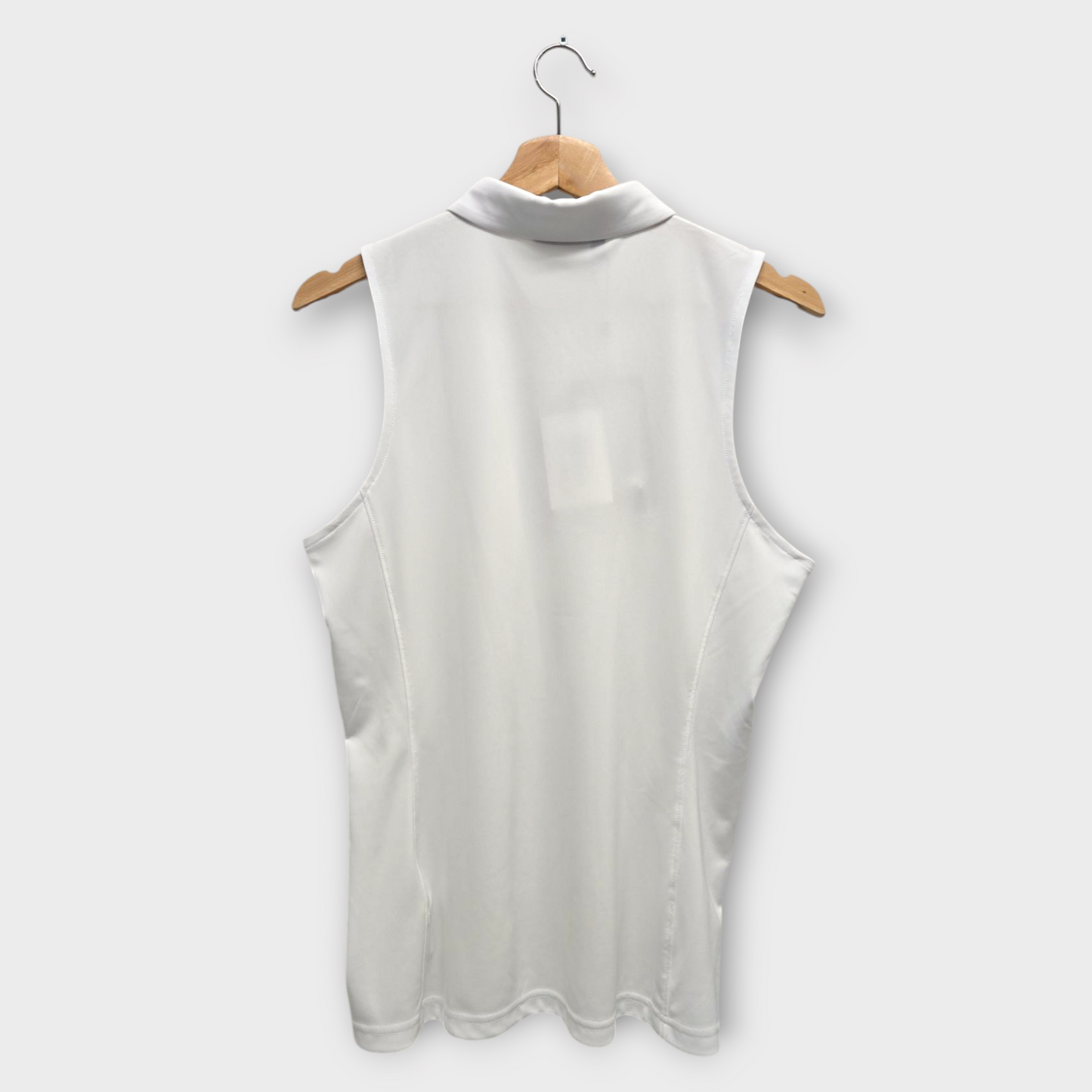 J.Lindeberg Women's Polo Shirt Sleeveless Dena (White) - Large