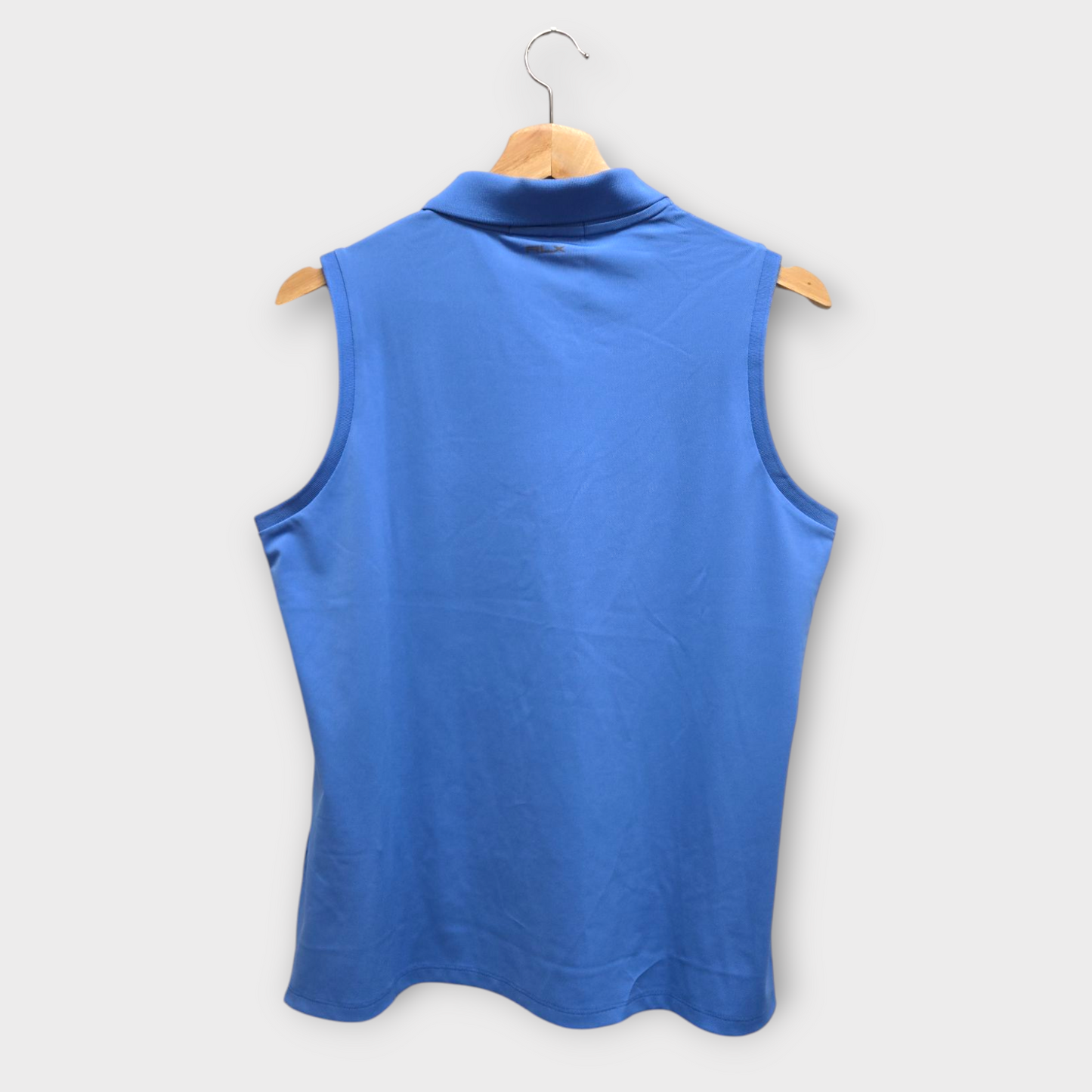 Ralph Lauren RLX Women's Polo Shirt Sleeveless Classic Fit (Blue) - Large