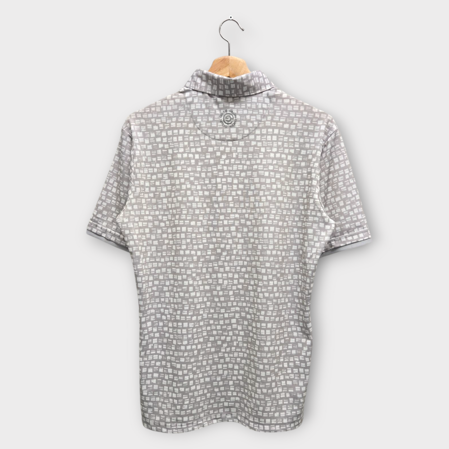 Galvin Green Golf Men's Polo Shirt Mack (Gray/White) - Small