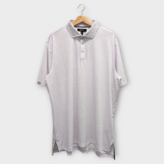 Ralph Lauren RLX Golf Men's Polo Shirt Pattern w/Logo (Purple/White) - X-Large