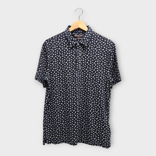 Michael Kors Golf Men's Polo Shirt Printed (Navy/White) - Small
