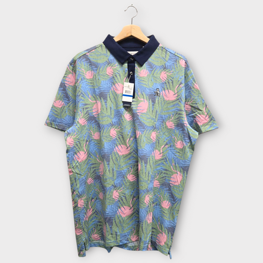 Original Penguin Golf Men's Polo Shirt Filtered Flamingo (Multicolor) - X-Large