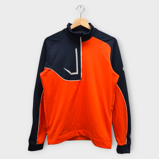 Galvin Green Golf Men's Pullover Daxton Insula w/Logo (Orange/Navy) - Small