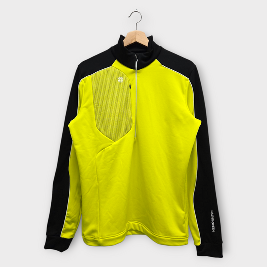 Galvin Green Golf Men's Pullover Dave Insula (Yellow/Black) - Medium