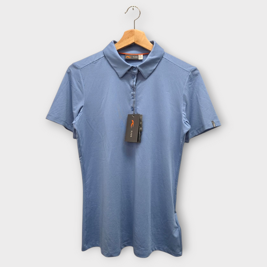 KJUS Golf Women's Polo Shirt Eve (Blue) - Medium
