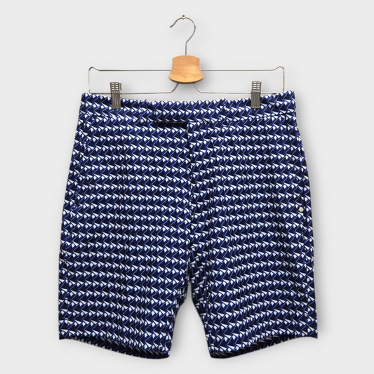 Ralph Lauren RLX Golf Men's Shorts Pattern Tailored Fit (Blue/White) - 30W