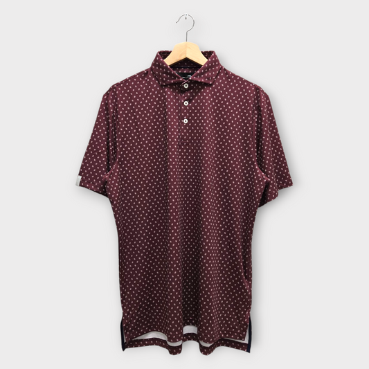 Ralph Lauren RLX Golf Men's Polo Shirt Pattern (Purple) - Medium