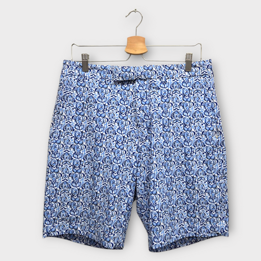 Ralph Lauren RLX Golf Men's Shorts Pattern Classic Fit (Blue/White) - 32W
