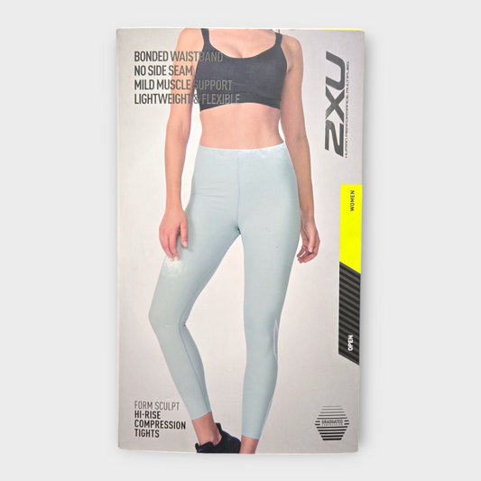 2XU Women's Tights Form Sculpt Hi-Rise Compression (Green) - X-Small