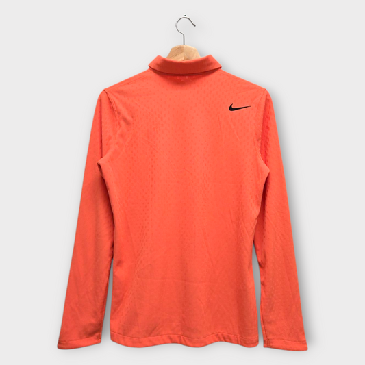 Nike Golf Women's Polo Shirt Tour Dri-Fit Adv (Orange) - Small