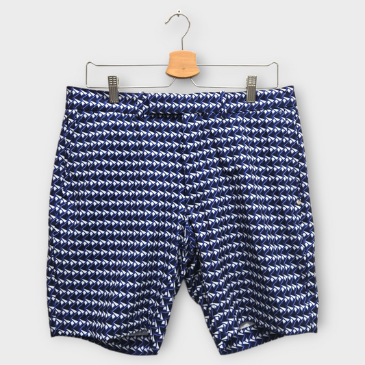 Ralph Lauren RLX Golf Men's Shorts Pattern Tailored Fit (Blue/White) - 32W