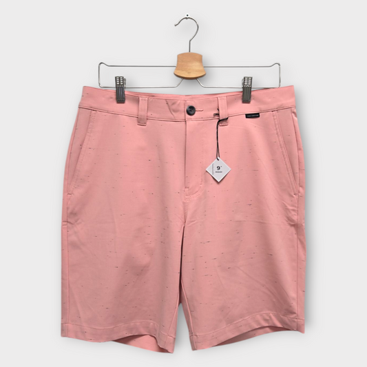 Travis Mathew Golf Men's Shorts Good Fun Pattern (Pink/Black) - US 32