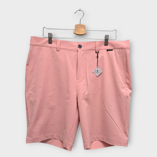 Travis Mathew Golf Men's Shorts Good Fun Pattern (Pink/Black) - US 36
