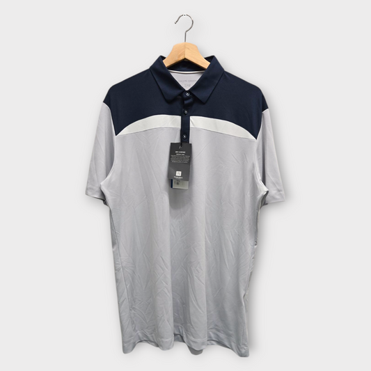 Galvin Green Golf Men's Polo Shirt Mapping w/Logo (Navy/Gray) - X-Large