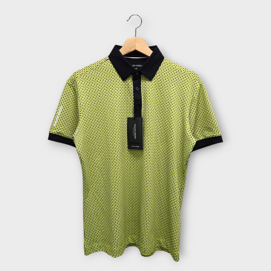 Galvin Green Golf Men's Polo Shirt Mate w/Logo (Lime/Black) - Small