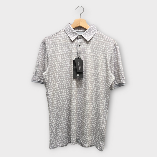 Galvin Green Golf Men's Polo Shirt Mack (Gray/White) - Small
