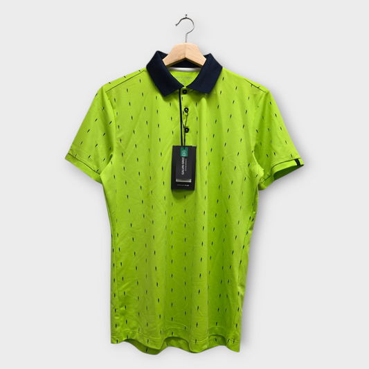 Galvin Green Golf Men's Polo Shirt Mayson (Green/Navy) - Small